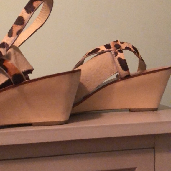 KATE SPADE - Animal Print Wedge Sandals - Picture 3 of 12
